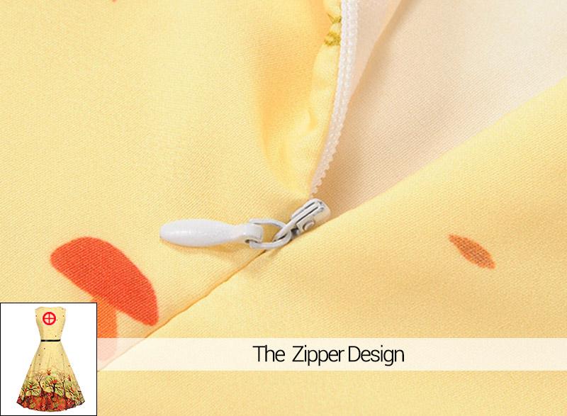 Sleeveless Printed Dress