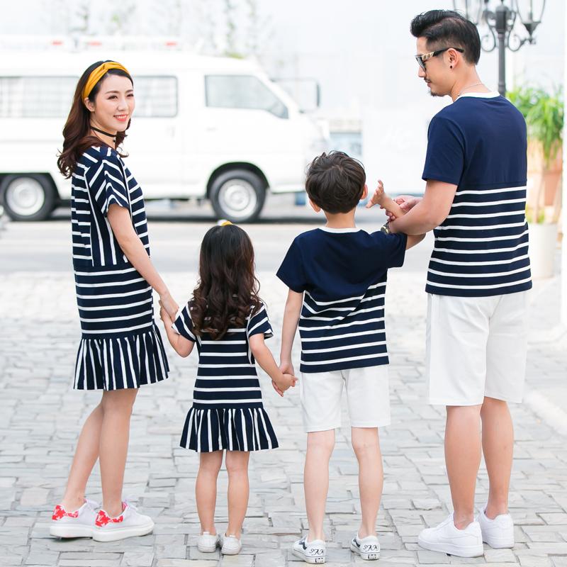 Striped Family Matching Dress