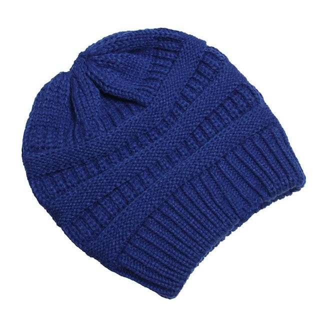 Soft Knit Ponytail Beanie