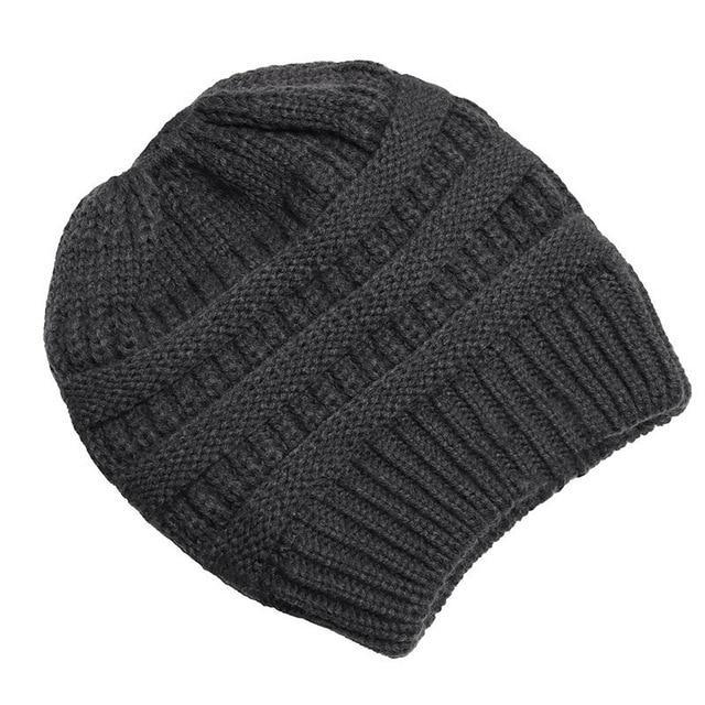 Soft Knit Ponytail Beanie