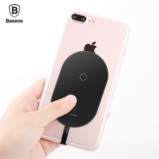 Baseus Qi Wireless Charger Receiver For iPhone 7 6 6s 5 Wireless Charging Micro Type C Adapter For Samsung Xiaomi Android Phone