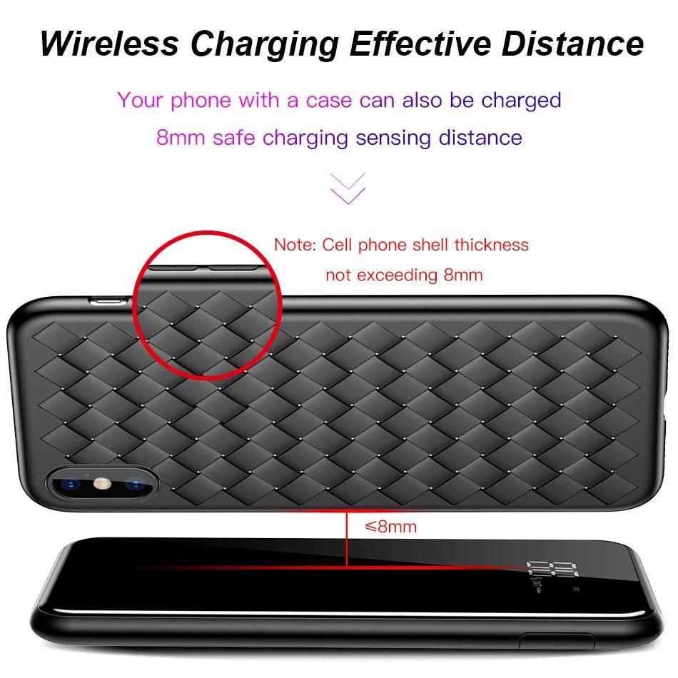 Baseus LCD 8000mAh QI Wireless Charger 2A Dual USB Power Bank For iPhone X 8 Samsung S9 Battery Charger 5W Wireless Charging Pad