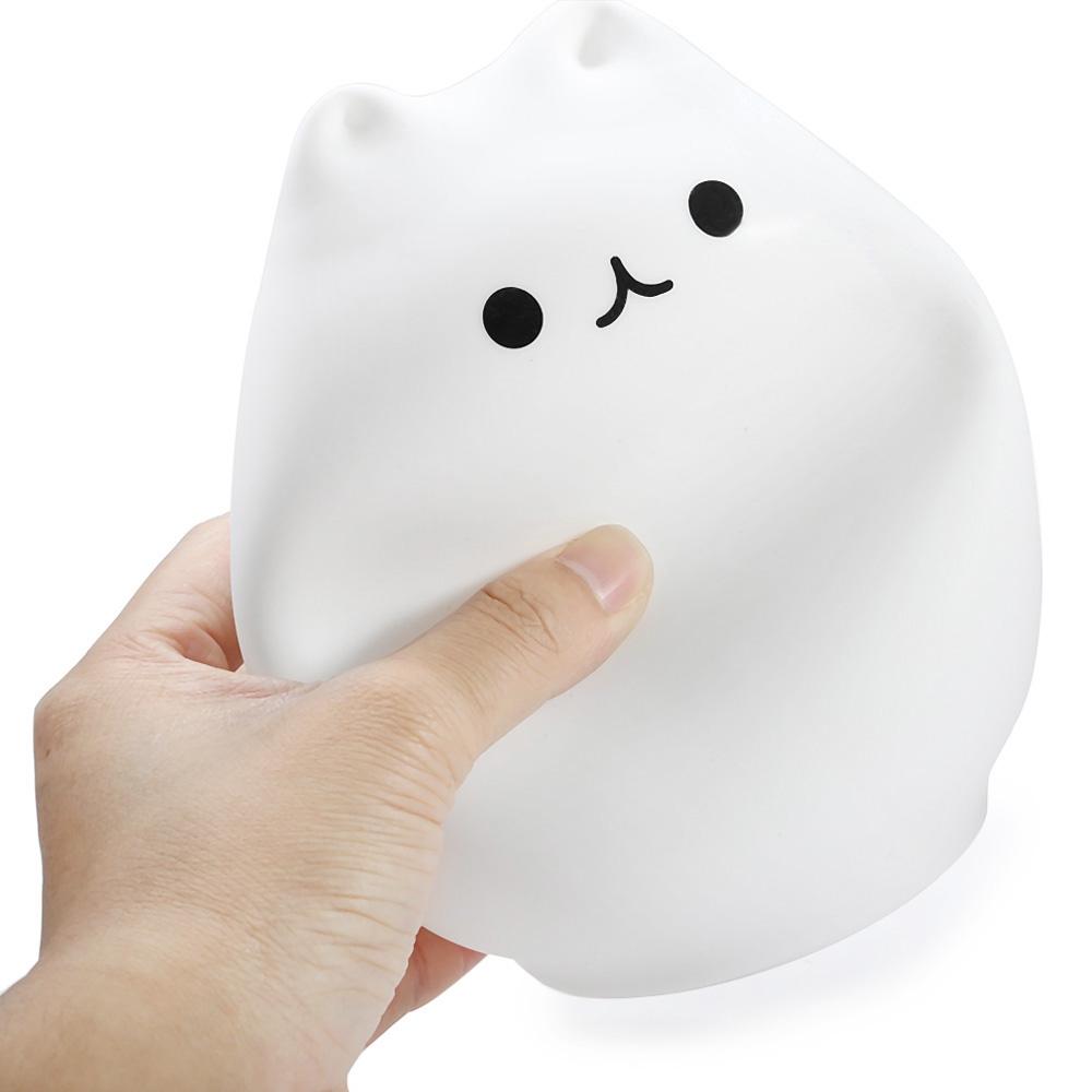 Silicone Soft Cat LED Night Light