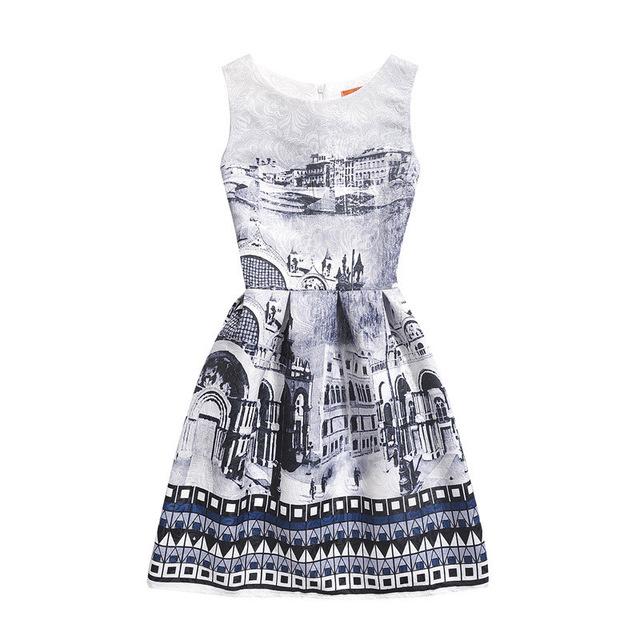 Sleeveless Summer Party Dress