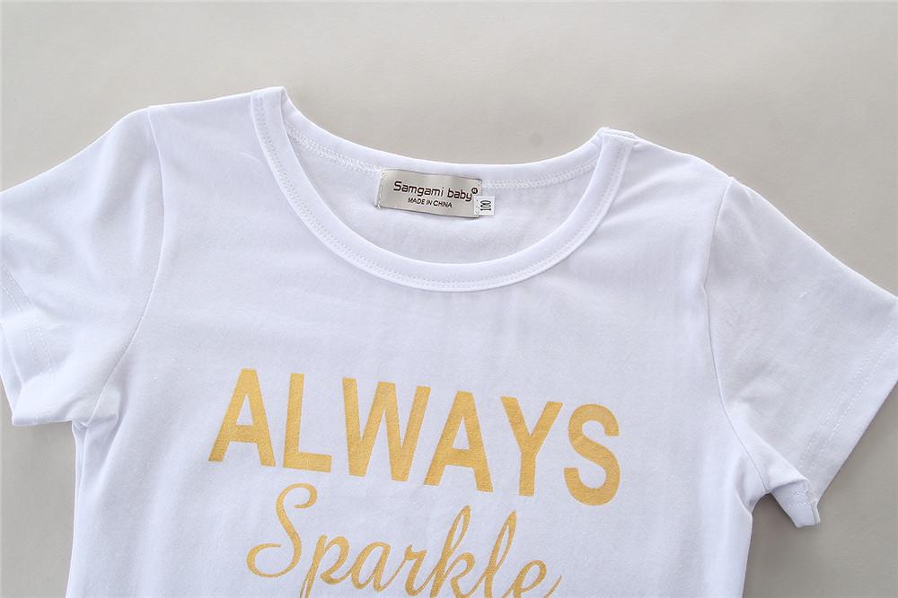 Short-sleeve Shirt and Polka Dot Skirt Dress