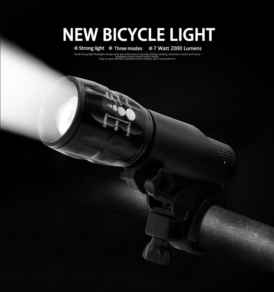 Bicycle Light 7 Watt 2000 Lumens 3 Mode Waterproof
