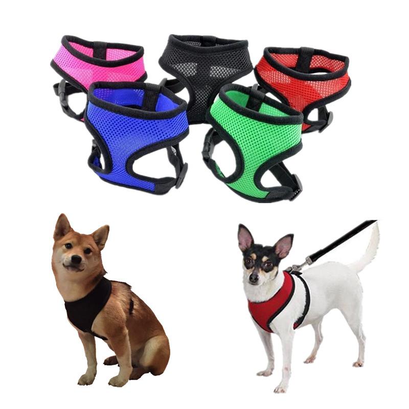 1PC Dog Harness Nylon Mesh Vest Leash