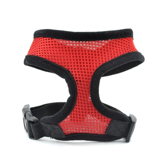1PC Dog Harness Nylon Mesh Vest Leash
