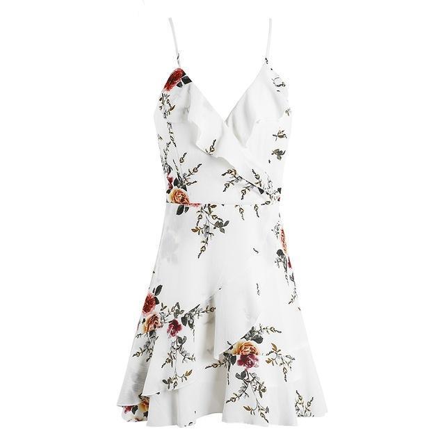 Floral Print Summer Short Dress