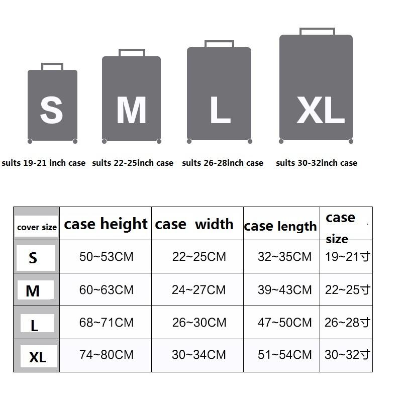 Cute Cartoon Trolley Suitcase Cover