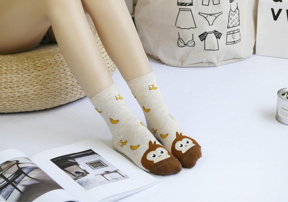 Cat & Dog Footprint Cotton Socks