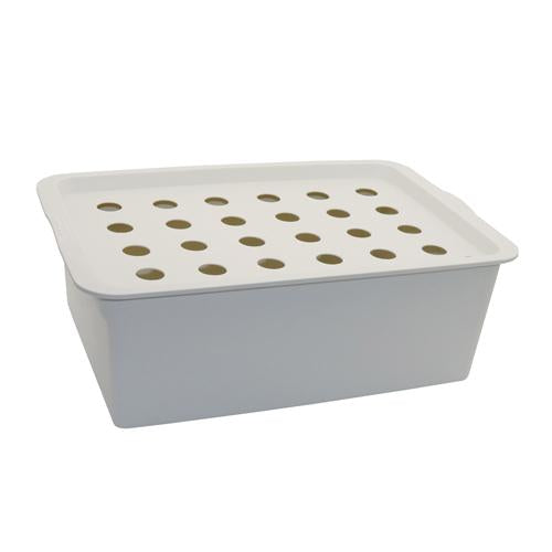Hydroponic System 24 Holes Cabinet Grey Planter Royal15