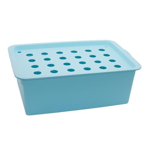 Hydroponic System 24 Holes Cabinet Blue Planter Royal15