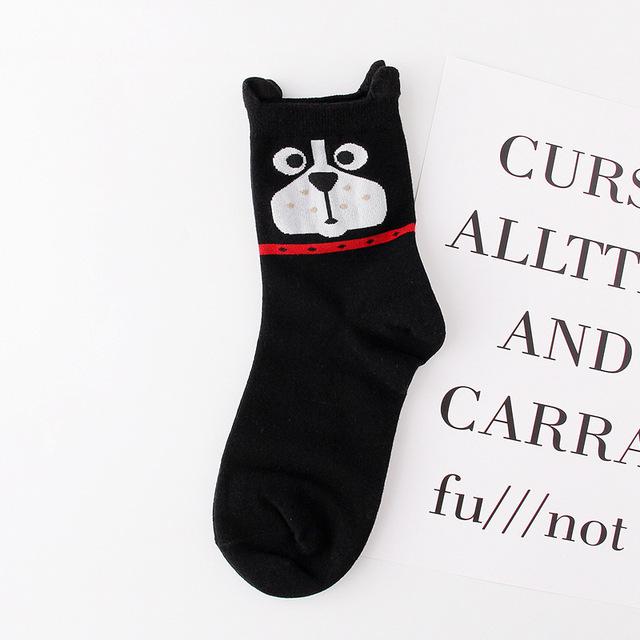 Cat & Dog Footprint Cotton Socks