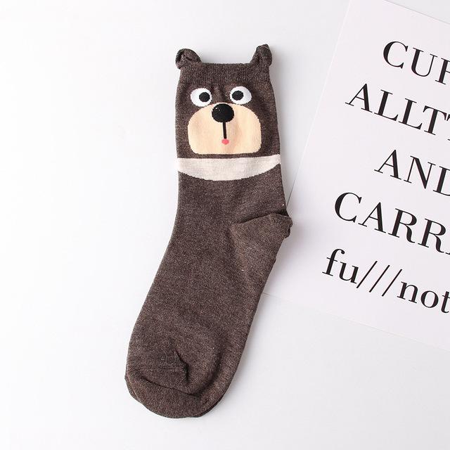 Cat & Dog Footprint Cotton Socks