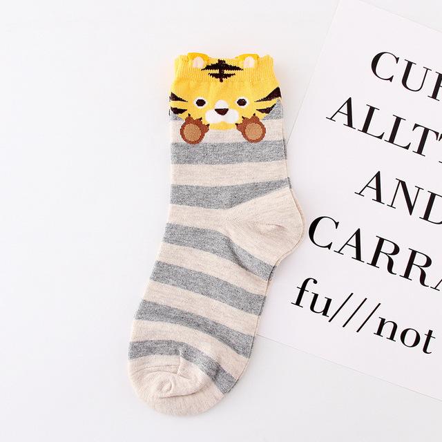 Cat & Dog Footprint Cotton Socks