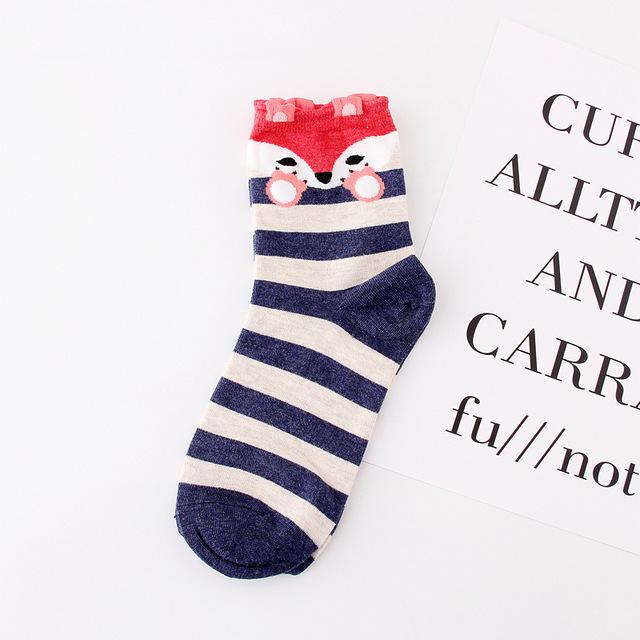Cat & Dog Footprint Cotton Socks