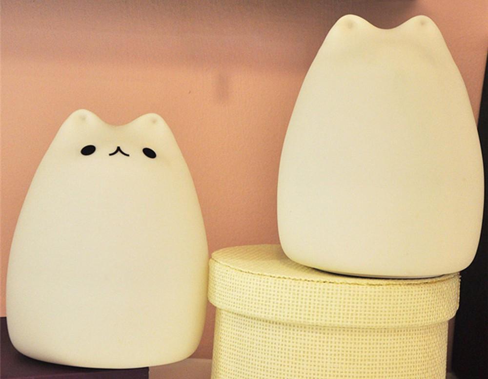 Silicone Soft Cat LED Night Light