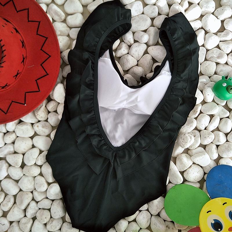 Ruffle One Piece Backless Swimsuit