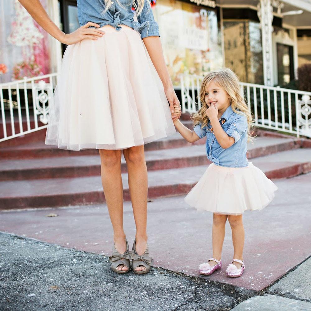 Denim T-Shirt Top and Skirt Dress