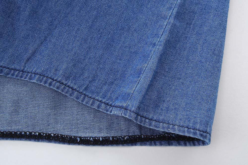 Denim T-Shirt Top and Skirt Dress