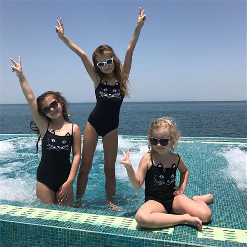 Cat Printed Swimwear