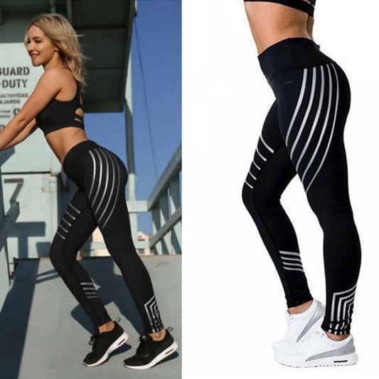 High Waist Luminous Women Fitness Legging