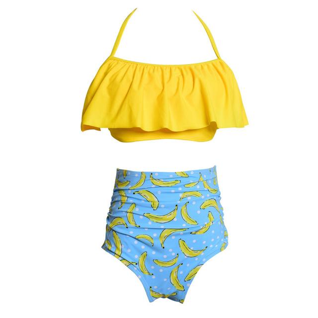 Mommy And Me High waist swimsuit