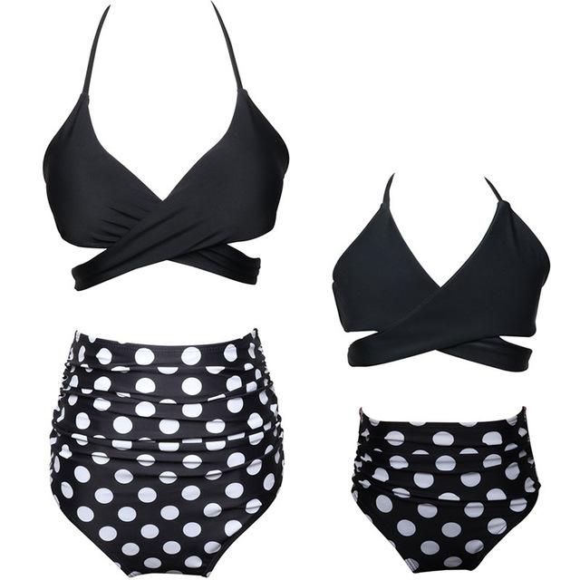 Mommy And Me High waist swimsuit