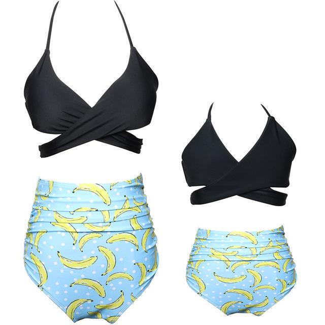 Mommy And Me High waist swimsuit