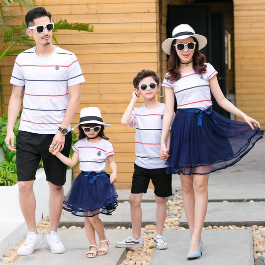 Striped Family Matching Dress