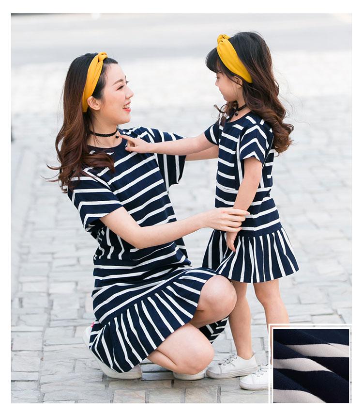 Striped Family Matching Dress