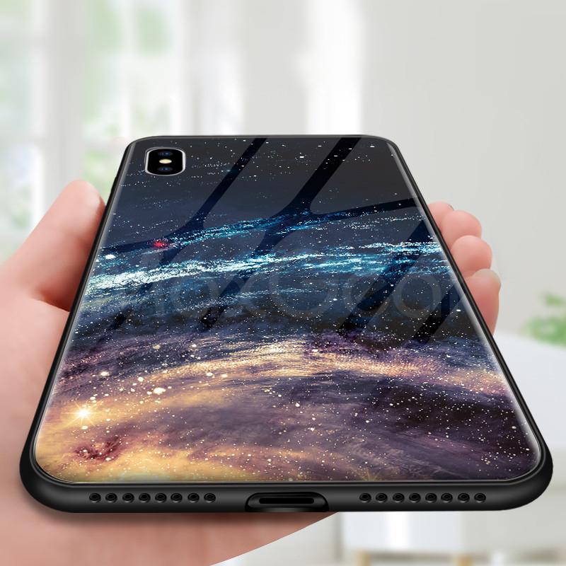 Star Space Shockproof Tempered Glass Case
