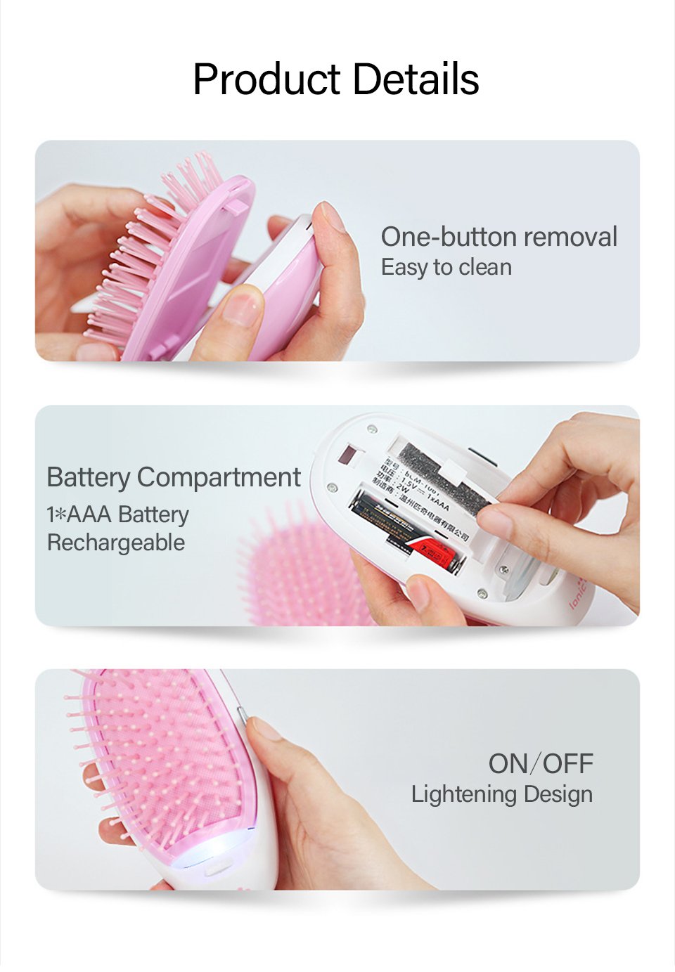Ionic Hair Straightening Brush